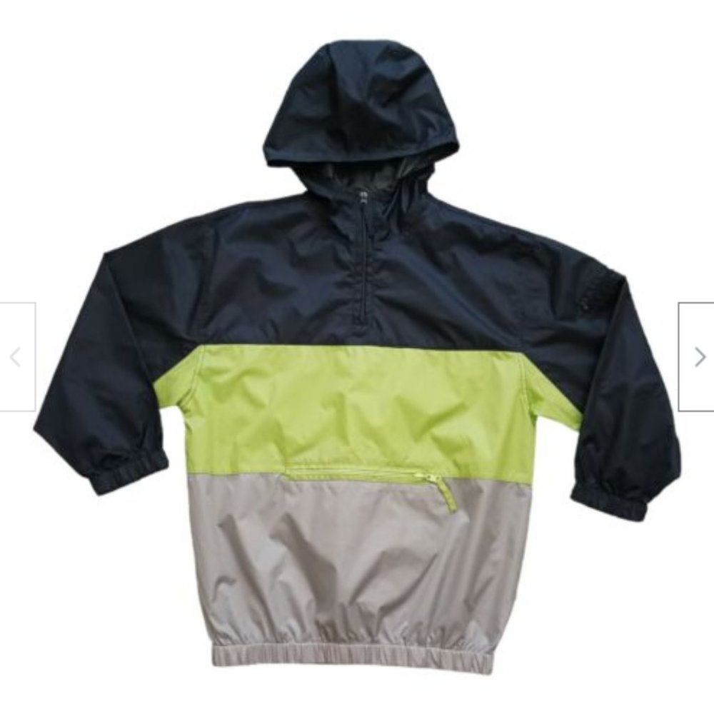 Gap Anorak Rain Jacket Size L / XL Youth Hooded Pullover Windbreaker RN 54023